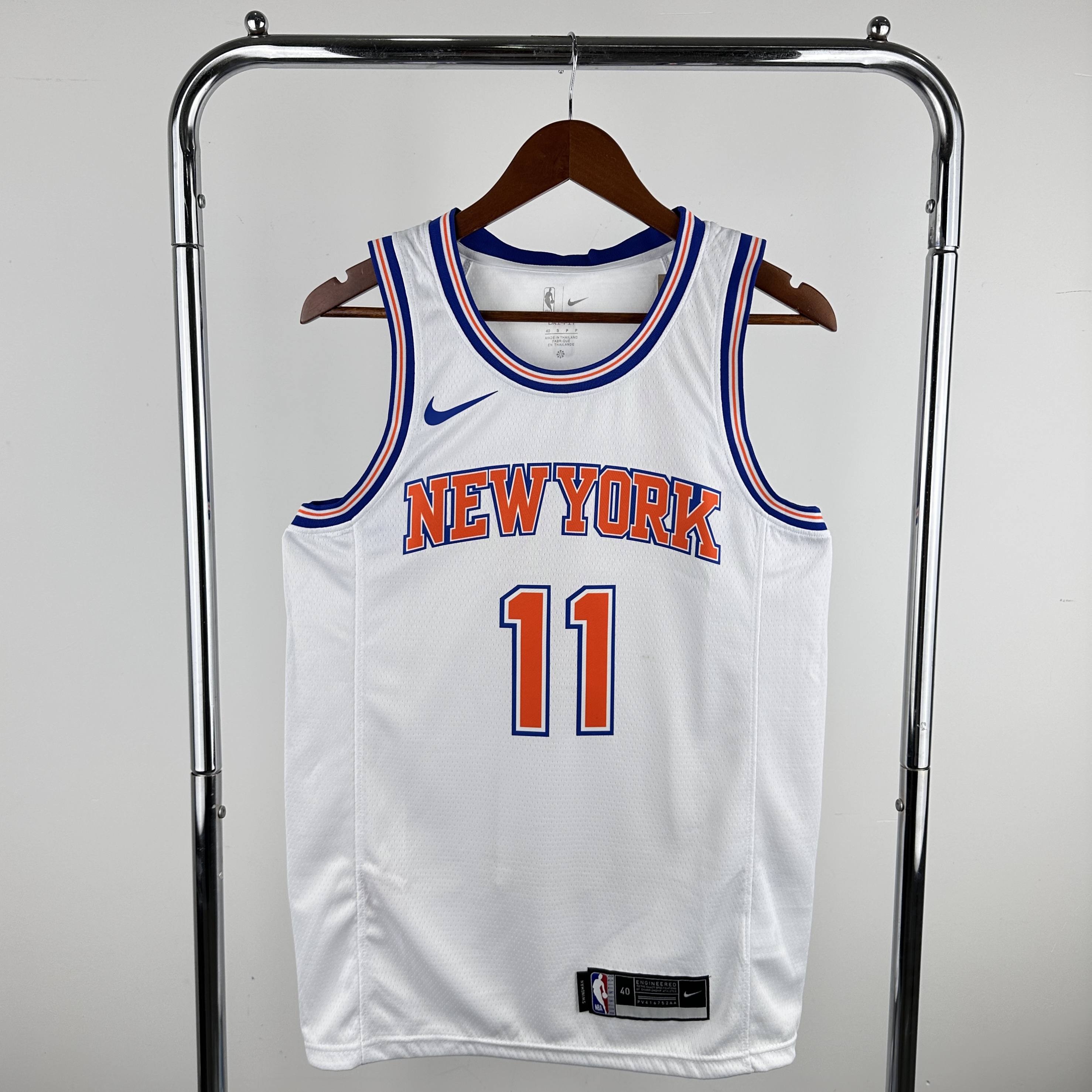 Men New York Knicks 11 Brunson White Nike 2024 NBA Jerseys